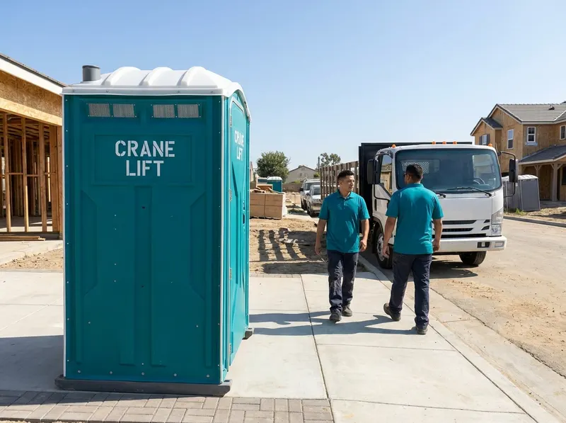 Crane-Liftable High-Rise Construction Toilets in Diamond Bar, CA
